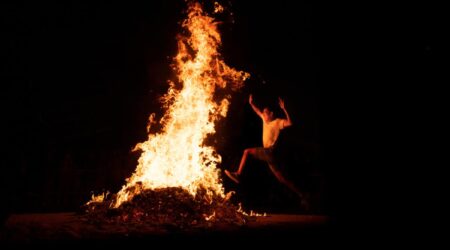 how to put out a fire on someone