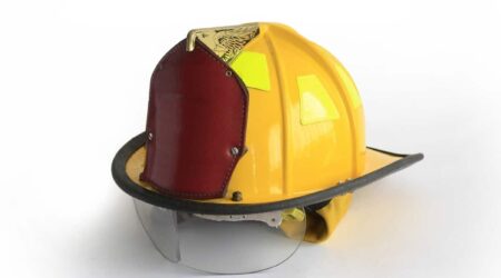 why are fire helmets shaped that way
