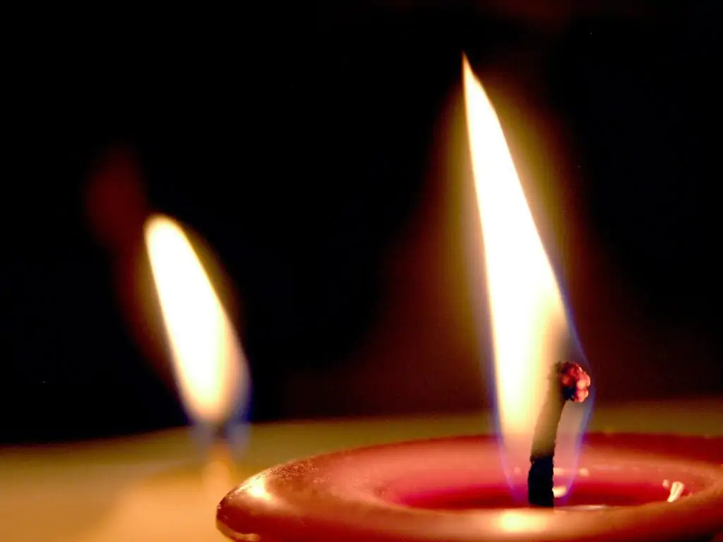 candle flame height